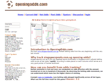 Tablet Screenshot of openingodds.com